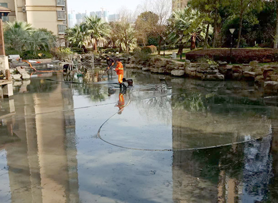 和县景观池淤泥清理